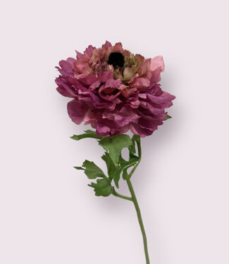 Silk Flowers by JJ Pink ranunculus silk flower | Length 52 centimetres | Per piece