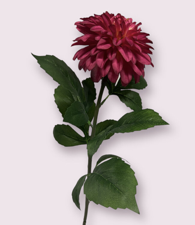 Pink dahlia silk flower | Length 70 centimetres | Ordered by piece