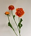 Orange ranunculus silk flower | Length 65 centimetres | Order 3 pieces