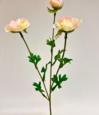 Silk Flowers by JJ Light pink ranunculus silk flower | Length 41 centimetres | Per piece