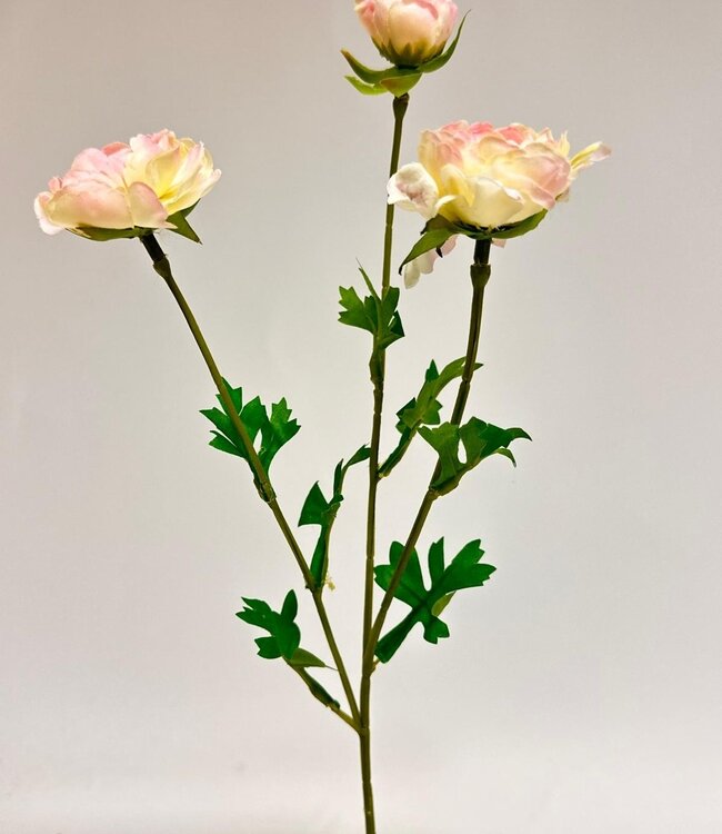 Light pink ranunculus silk flower | Length 41 centimetres | Ordered by piece