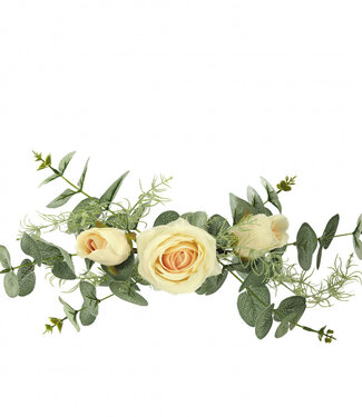 4A Kunstbloemen Arrangement roses 35*9cm ( x 6 )