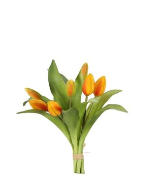 4A Kunstbloemen Tulp boeket 32cm x7 ( x 1 )