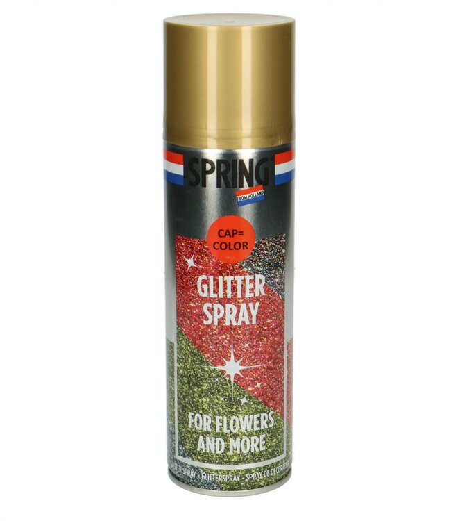 Gold Spring glitter spray | Contents 300 millilitres | Order by piece