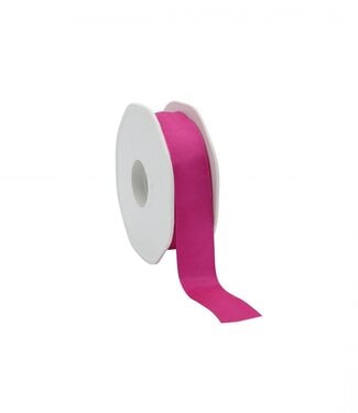 4A Fuchsiakleurig stof met draad lint | 23 millimeter breed | Lengte 20 meter   | Per stuk