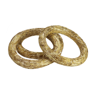 Dutch Dried Couronne en paille naturelle | Paille biologique | Ø 40 centimètres