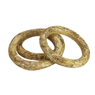 Dutch Dried Naturel bruine strokrans | Biologische Stro | Ø 30 centimeter