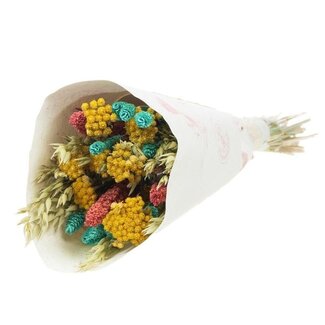 MyFlowers Boeket droogbloemen Breathtaking Aurora | Lengte ± 50 centimeter | Gemengde kleuren droogbloemen