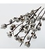 Branches de coton naturelles | 6 - 7 boules de coton blanches par branche | ± Longueur 55 centimètres
