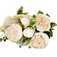 Bouquet of white Peonies | Peony artificial flowers | Length ± 45 centimetres | With 5 flower heads