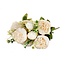Boeket witte Pioenrozen | Paeonia kunstbloemen | Lengte ± 45 centimeter | Met 5 bloemkoppen