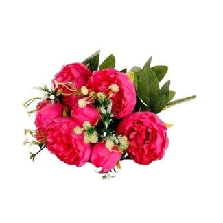 MyFlowers Boeket cyclaam roze Pioenrozen | Paeonia kunstbloemen | Lengte ± 45 centimeter | Met 5 bloemkoppen