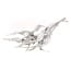 Silver-coloured dried Strelitzia leaves | Length ± 70 centimetres | Per 10 stems