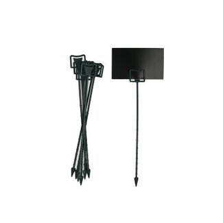 4A Blumengeschäft Plastikkartenhalter | Farbe: Grün | Länge 23 Zentimeter | Pro 100 Kartenhalter