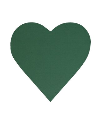 4A Green Oasis Foam FF Heart | Width 29 centimetres | Length 30 centimetres | Per 2 pieces