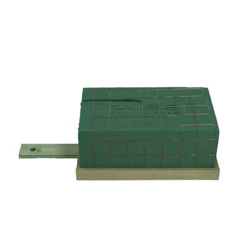 4A Groen Oasis Steekschuim Florette Maxi | Breedte 34 centimeter | Lengte 14 centimeter | Hoogte 9 centimeter | Per 4 stuks