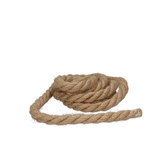 4A Corde en jute brun clair | Diamètre 20 millimètres | Longueur 200 centimètres | Par pièce