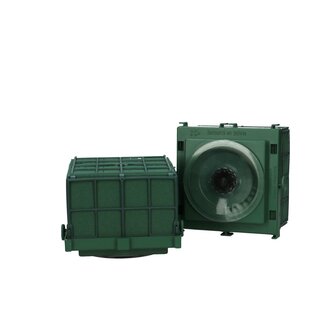 4A Grüner Oasis Steckmoos Autocorso mit Saugnapf | Breite 11 Zentimeter | Länge 9 Zentimeter | Pro 6 Stück