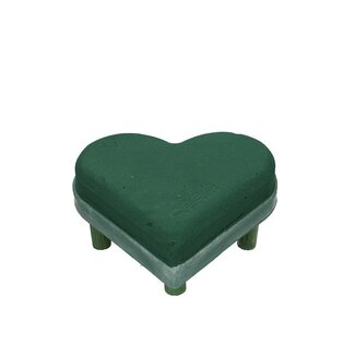 4A Groen Oasis Steekschuim Hart Ecobase | Breedte 19 centimeter | Lengte 20 centimeter | Hoogte 4.5 centimeter | Per 2 stuks