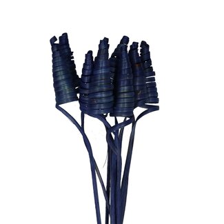 4A Spirale de palmier sur tige | Couleur : Violet | Cane Cone Piquet | Longueur du piquet ± 50 centimètres | Par 10 piquets