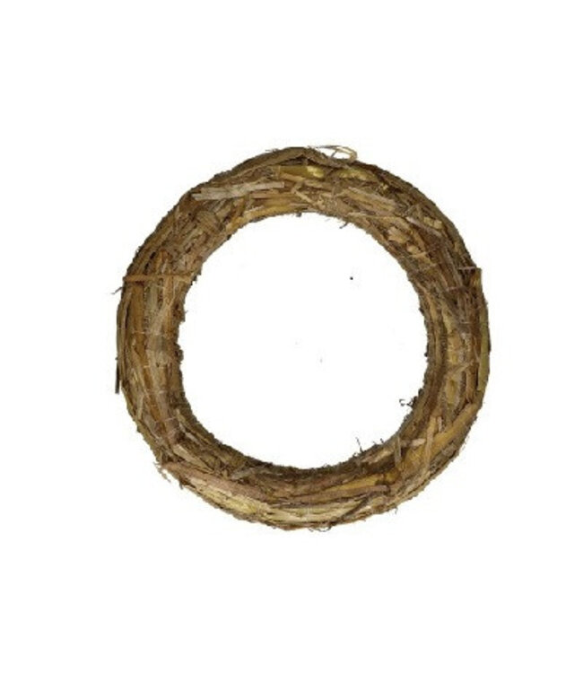 Couronne de paille | Couleur : Brun clair | Diamètre 20 centimètres | Par 10 couronnes