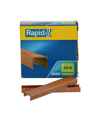 4A Fleuristerie Agrafes | Couleur : Cuivré | Taille 24 / 6 millimètres | Par 5000 agrafes