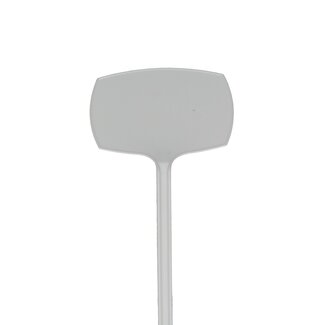 4A Bloemisterij Schuin Steeketiket | Kleur: Naturelle Wit | Lengte 35 centimeter | Per 10 steeketiketten