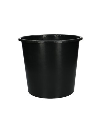 4A Plastic Bucket | Colour: Black | Diameter 24 centimetres | Height 20.5 centimetres | Capacity 5 litres | Per 10 buckets