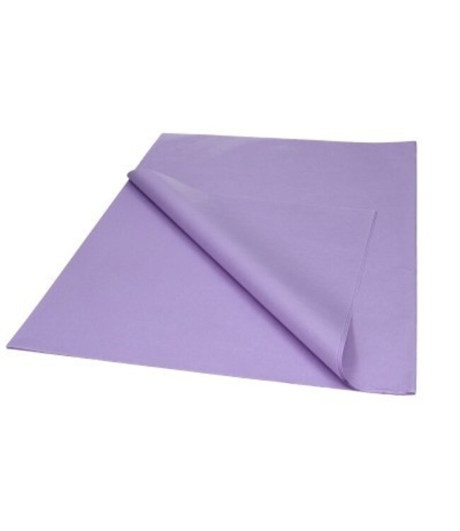 Silk Paper Sheet | Colour: Lilac | Length 50 centimetres | Width 75 centimetres | 17 grams/m2 | Per 480 sheets