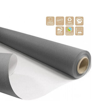 4A Papier auf Rolle | Farbe: Grau | Breite 80 Zentimeter | Länge 40 Meter | 60 Gramm/m2 | Pro Rolle