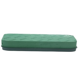 4A Green Oasis Floral Foam with Base | Width 60 centimetres | Length 21 centimetres | Height 8 centimetres | Per piece