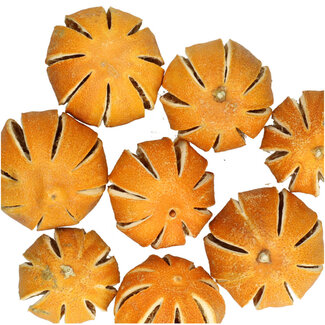 4A Droogvrucht Sinaasappelschijfjes | Kleur: Oranje | Diameter 4 centimeter | Gewicht 250 gram per zak | Per 5 zakken