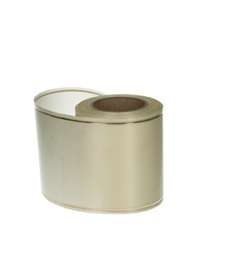 4A Cremefarbenes Satin Maschinenband | Breite 100 Millimeter | Länge 25 Meter | Pro Stück