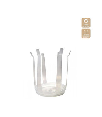 4A Blumenhalter Rapideau Blumengeschäft | Farbe: Transparent | Höhe 16 Zentimeter | Pro 20 Rapideaus