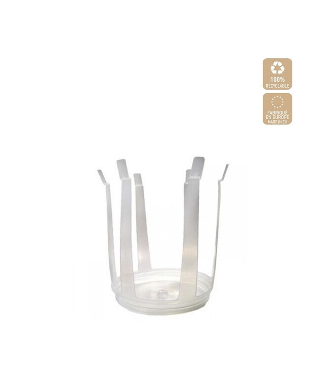 Blumengeschäft Rapideau Blumenhalter | Farbe: Transparent | Höhe 16 Zentimeter | Pro 20 Rapideaus zu bestellen