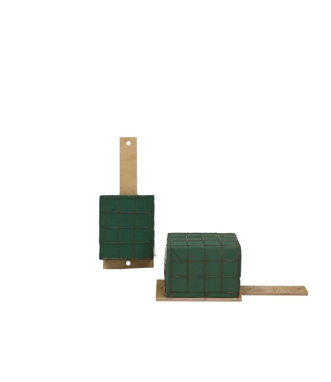 Mousse Florale Porte-Greffe de Base | Couleur : Vert | Longueur 8 centimètres | Largeur 11 centimètres | Hauteur 9 centimètres | Par 6 supports