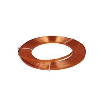 4A Oranje plat Aluminium Draad | Breedte 5 millimeter | Lengte 10 meter | Per stuk