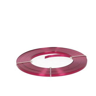 4A Fuchsia plat Aluminium Draad | Breedte 5 millimeter | Lengte 10 meter | Per stuk