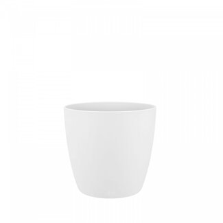 4A Plastic Flowerpot Plant Pot Brussels | Colour: White | Diameter 10.5 centimetres | Height 10 centimetres | Per 8 flowerpots
