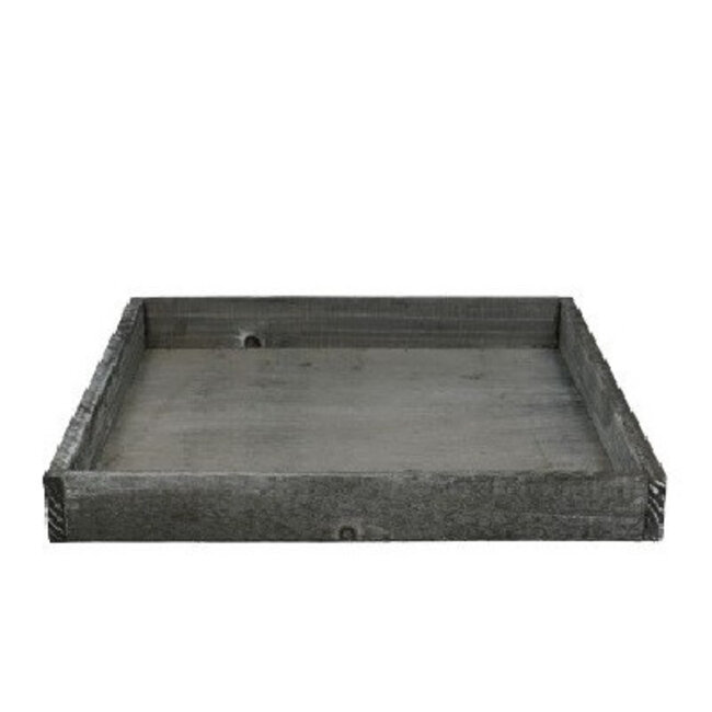Wooden Tray | Colour: Grey | Diameter 30 centimetres | Height 3.5 centimetres | Per 4 trays