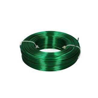 4A Groen Aluminium Draad | Diameter 2 millimeter | Lengte 60 meter | Gewicht 500 gram | Per stuk
