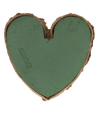 4A Green Oasis Floral Foam Heart Biolit | Width 17 centimetres | Length 17 centimetres | Height 4 centimetres | Per 4 pieces