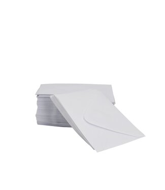 4A Enveloppe | Couleur : Blanc Naturel | Hauteur 7 centimètres | Largeur 11 centimètres | Par 100 enveloppes