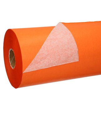 4A Papier op rol | Kleur: Oranje | Breedte 50 centimeter | 40 gram/m2 | Gewicht 7.5 kilo | Per rol