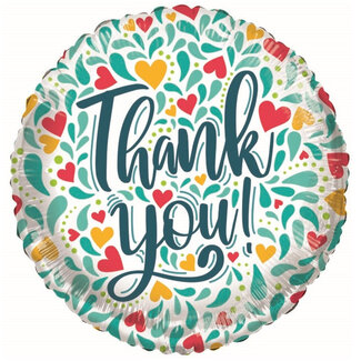 4A Party! Eco Balloon “Thank you” | Colour: Mixed Colours | Diameter 45 centimetres | Per 10 balloons