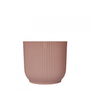 4A Kunststoff Blumentopf Pflanzentopf Vibes | Farbe: Rosa | Durchmesser 14 Zentimeter | Höhe 13 Zentimeter | Pro 8 Blumentöpfe