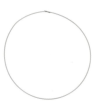 4A Fleuristerie Anneau Métallique | Couleur : Argenté | Diamètre 50 centimètres | Par 50 anneaux