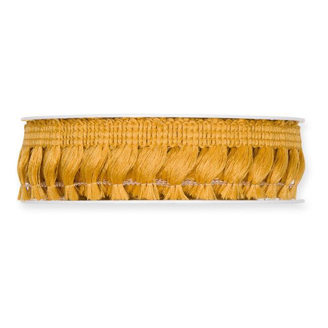 Yellow-Brown Fringe Ribbon | Width 25 millimetres | Length 7 metres | Available per piece