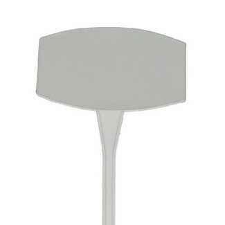 4A Fleuriste Étiquette à piquer inclinée | Couleur : Blanc Naturel | Longueur 45 centimètres | Par 10 étiquettes à piquer