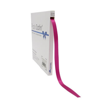 4A Ruban Satin Fuchsia | Largeur 10 millimètres | Longueur 100 mètres | À l'unité